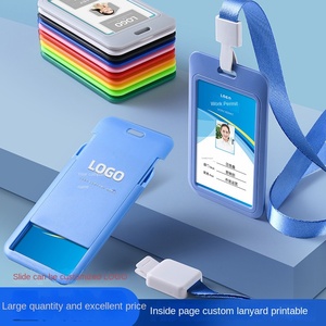 Sinh viên ID thẻ Set với nhựa cứng trượt tại chỗ đẩy cho công việc bán buôn khuyến mại dây buộc huy hiệu thẻ Set - Product Image 3