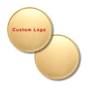 Custom Made 30mm 40mm Polished Metal Stamping Copper Brass Blank Challenge Coin For Laser Engrave Or Print