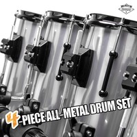 Beatello Best Seller Full Size Professional Rocket Tom Drum Set 4-Piece Steel+PVC Free Frame-Mounted Platform Hanging System 6