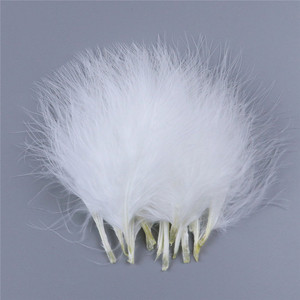 Commercio all'ingrosso 3-4 pollici (7-10cm) varia colori piume di marabù di tacchino per materiali per la costruzione di mosche - Product Image 3