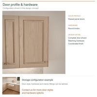Armoires de cuisine RTA sur mesure, portes en mélamine classiques, design modulaire, aménagement en U et tiroirs à fermeture douce