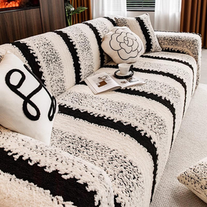 Wholesale MU Three-seat Modern Solid <b>Slipcover</b> Pet-Friendly 100% Polyester Thick Velvet Non-Slip Anti-Pilling Machine - Product Image 6