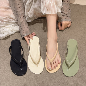 Popular Style Wedge Clip Open Toe Flip-flops Women Outfit 2026 Summer New Out-of-the-way Simple Super Soft Thick Sandals - Product Image 2