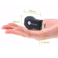Clé AnyCast de qualité supérieure, 4k, Google Cast HD/VGA pour se connecter à un téléviseur, un moniteur, un projecteur, un haut-parleur, etc...
