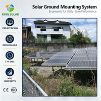 Système de montage solaire au sol KINGSOLAR avec piquet de fixation au sol pour une installation rapide CE ISO OEM Direct Usine