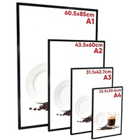 Boîte à lumière LED A4 pour restaurant, cinéma, marketing, cadre d'affichage suspendu, boîte à lumière publicitaire, panneau de menu LED
