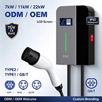 Chargeur de voiture électrique Type 2, borne de recharge, 7 kW, Smart Home Wallbox, certifié CE, triphasé