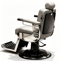 Conception globale d'un salon de coiffure haut de gamme pour hommes, avec éclairage LED et fauteuils de coiffure