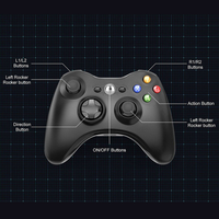 Manette de jeu filaire USB pour tablette PC Xbox 360, prix d'usine, fonctions complètes, joystick de jeu, manette filaire, joy-pad