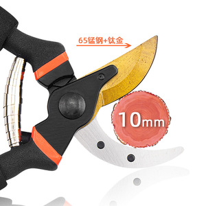 Pruning Shears 10mm Titanium Blade Bypass Pruner For Flower Fruit Tree Branch Cutting - Product Image 1