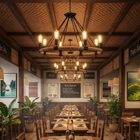 Luminaire suspendu en corde de chanvre rétro avec design industriel loft, finition noire, LED pour salles à manger, bars, magasins de vêtements et restaurants