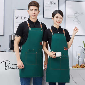 Tabliers de cuisine pour femmes hommes Chef styliste tablier Grill Restaurant Bar Boutique Cafés Beauté Ongles Studios Uniforme Tablier en toile - Product Image 4