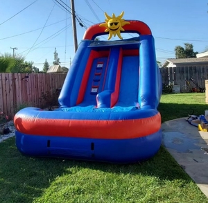 Al Aire Libre gigante comercial <span class=keywords><strong>Casa</strong></span> de rebote húmedo Parc Aquatique gonflable inflable delfín tobogán de agua <span class=keywords><strong>con</strong></span> <span class=keywords><strong>piscina</strong></span> - Product Image 2