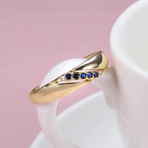 Anello Minimalista con Zirconi per Donne, Stile Giapponese Chic, Gioiello di Tendenza, Regalo Quotidiano - Product Image 3