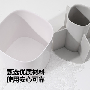 <b>Makeup</b> <b>Brush</b> <b>Holder</b> Cosmetic Storage Box Plastic Desktop Organizer For <b>Makeup</b> Tools - Product Image 4