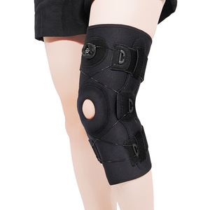 Knee Brace Adjustable Shock Absorbing Support For Basketball Unisex Black Protection Joint Fixation Gear - Product Image 1