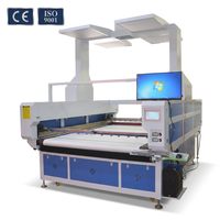 Machine de gravure laser industrielle à double rail 2024 double tête asynchrone et alimentation automatique pour tissu en cuir