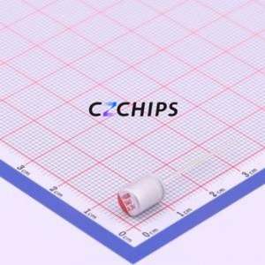 Condensador Sólido HS0J567M0608PC, Componente de Orificio Pasante (THT), D6.3xL8mm 560uF 20% 6.3V 2.5mm - Product Image 1