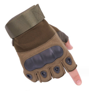 Gants de sport et d'exercice mi-doigts DFTG201 Ranger pour activités extérieures, noirs, kaki, verts - Product Image 3