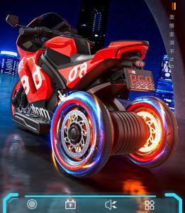 Nuevo modelo gran oferta 12V paseo en coche <span class=keywords><strong>3</strong></span> ruedas motocicleta bicicleta eléctrica batería con música ligera motocicleta Motor coches para niños - Product Image 5