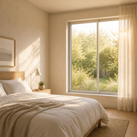 Fenêtre coulissante en aluminium avec fonction de dérive, double vitrage en verre trempé, antivol, résistante aux intempéries, pour maison résidentielle