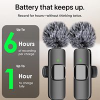Mini Microphone Lavalier Sans Fil Professionnel pour iPhone, Enregistrement Clair comme du Cristal pour Vidéo et Audio, USB-C, pour Créateurs de Contenu