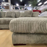 Canapé modulaire en tissu velours côtelé moderne pour salon, ensemble de meubles de salon, vente en gros Foshan
