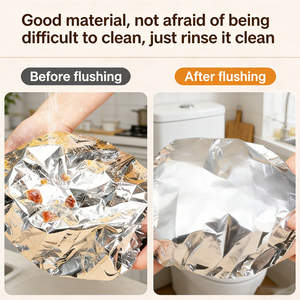 Cubiertas Universales de Papel de Aluminio para Alimentos, Envoltorios Elásticos de Papel de Aluminio para Tazones, Ollas y <span class=keywords><strong>Sartenes</strong></span> - Product Image 5