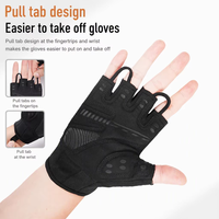 Gants demi-doigts en microfibre personnalisés pour adultes, pour le sport, le cyclisme, le fitness, l'entraînement aux haltères, le barre de traction - Unisexe, été