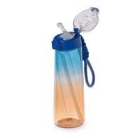 Bouteille d'eau aromatisée Gradient Air avec couvercle pop-up pour dosettes de saveur, paille intégrée, sans sucre, sans calories, parfum fruité, sans BPA