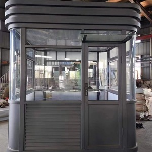 Cabine de sécurité ronde en acier préfabriqué, construction soudée légère pour usage industriel - Product Image 1