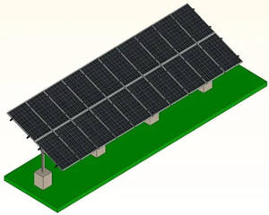 Extreme Environment Rated Single <strong>Post</strong> Galvanized Steel Solar Panel Mounting <strong>Bracket</strong> - Product Image 1