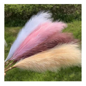 Fleurs artificielles d'herbe de <span class=keywords><strong>pampa</strong></span> en vrac en gros tiges de feuilles de <span class=keywords><strong>pampa</strong></span> pour la décoration intérieure pièce maîtresse de mariage décoration de chambre bohème - Product Image 1