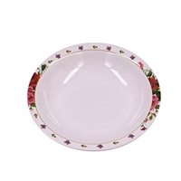 Assiettes creuses en mélamine de 9 pouces, écologiques, en plastique, pour dîner et salade, avec design personnalisé, vente en gros