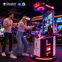 Owatch Plateforme de mouvement dynamique pour jeu de tir VR en position debout avec machine à tir et jeu de combat au pistolet, pour parcs d'attractions et centres de jeux