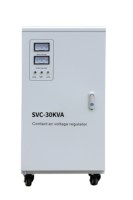 Stabilisateur de tension automatique monophasé SVC 10kVA 20kVA 30kVA avec affichage à aiguille en cuivre servo 220V courant alternatif 50Hz