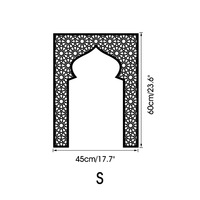 Autocollant mural Ramadan multi-tailles en acrylique, motif mosquée et étoile géométrique Seljuk, décoration murale Ramadan pour la maison 2026