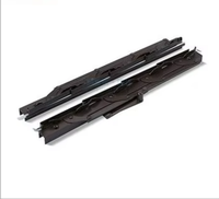 Jin Yingxin Support de persienne en aluminium argenté, manivelle, 4 pouces, pour verre, style moderne minimaliste, finition naturelle, chambre à coucher, eau