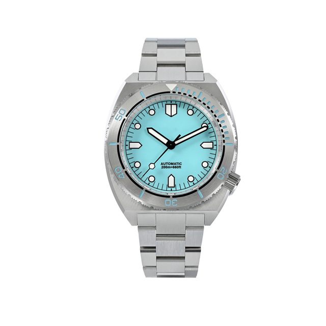 Diver 40mm Luxury Automatic Mechanical Sapphire Watch for Men Stainless Steel Bezel 20 Bar BGW-9 Luminous 20 Bar Water Resistant