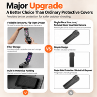 Étui de protection fin en silicone 45g pour DJI Osmo Pocket 3, anti-poussière, résistant aux rayures, avec fente pour filtre et protection du cardan