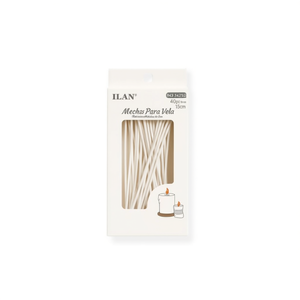 Mèches de bougies ILAN 15cm 40 pièces pour bougies DIY - Product Image 2