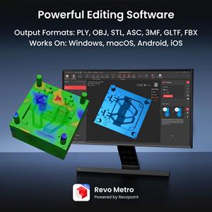 Escáner Láser 3D Revopoint <span class=keywords><strong>Metro</strong></span> Y PRO, Impresora 3D, 34 Líneas Láser Cruzadas Azules, Escaneo Inalámbrico Portátil, 0.01mm, Nuevo, 1 Año de Garantía, USB - Product Image 5