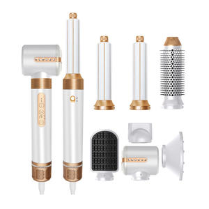 8-in-1 에어 스타일러 헤어 드라이어 블로우 드라이어 브러시 자동 랩 컬 L/R 빠른 건조 부드러운 블로우아웃 루트 리프트 볼륨 열 손상 없음 - Product Image 5