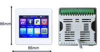 Amplificateur mural intelligent 3,5 pouces 4*25W avec radio FM et télécommande, amplificateur de puissance et mixeur - Nouveauté 2023 en promotion