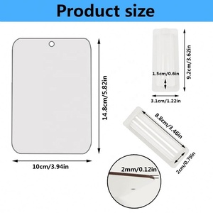 บัตรเงินเปล่าแบบซับลิเมชั่นสุดหรู ทำจากไม้ MDF พร้อมซองใส่ลิปบาล์ม เทคนิคการแกะสลักด้วยไฟ รูปทรงกลม ลายตัวอักษร จำนวนมาก - Product Image 3