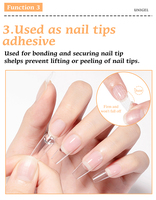 Gel UV/LED Constructeur Multifonction OEM/ODM en Gros, Faible Chaleur, Façonnable, 15ml, Non Toxique, Écologique, Facile à Dissoudre, Gel de Salon