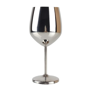 Flûte à pied simple en acier inoxydable 304 classique, grande capacité, en forme de flûte, incassable, plaquée cuivre, 500 ml - Product Image 2