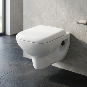 WC suspendu en céramique blanche avec réservoir intégré pour salle de bain - Product Image 3