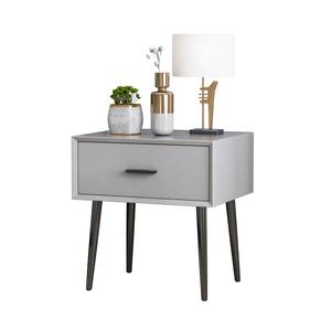 Muebles de lujo para el hogar, mesita de noche cuadrada de madera, almacenamiento moderno, gris, vintage, con cajón <span class=keywords><strong>secreto</strong></span> - Product Image 6