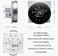Nest Termostato Wifi Controlador de temperatura Smart Life APP Control remoto para calefacción eléctrica Caldera de gas de agua, Alexa Google